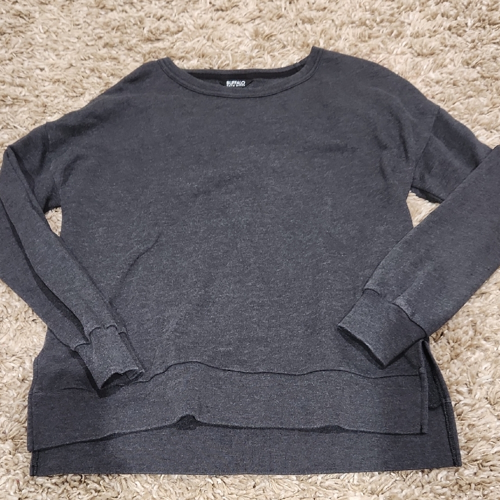 Buffalo David Bitton Gray Crew Neck Sweater